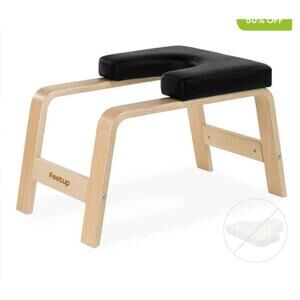 Yoga FeetUp Trainer Bench –> Light Beech Wood Frame with Black Padding